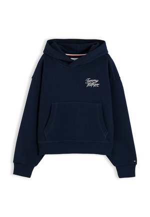 Tommy Hilfiger, TOMMY SCRIPT HOODIE - Felpa con cappuccio - dark blue