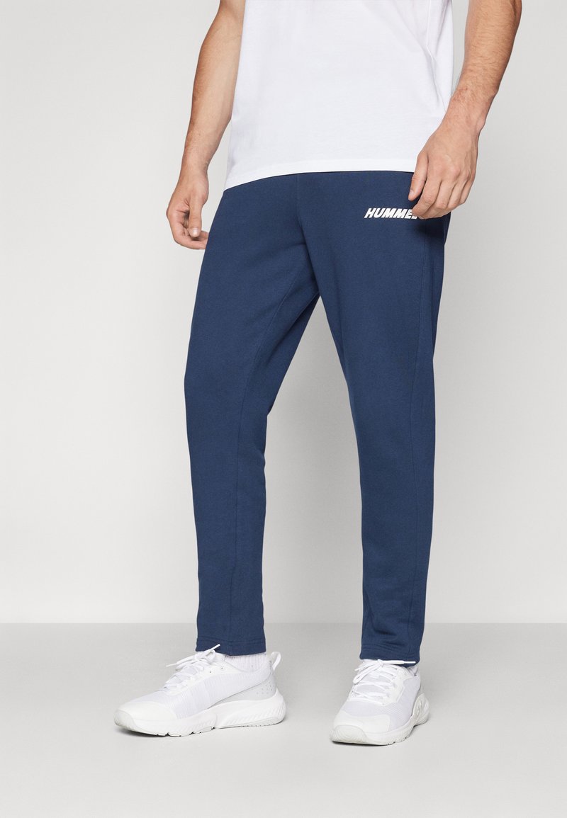 Hummel ELEMENTAL TAPERED PANTS - Joggebukse - dress blues