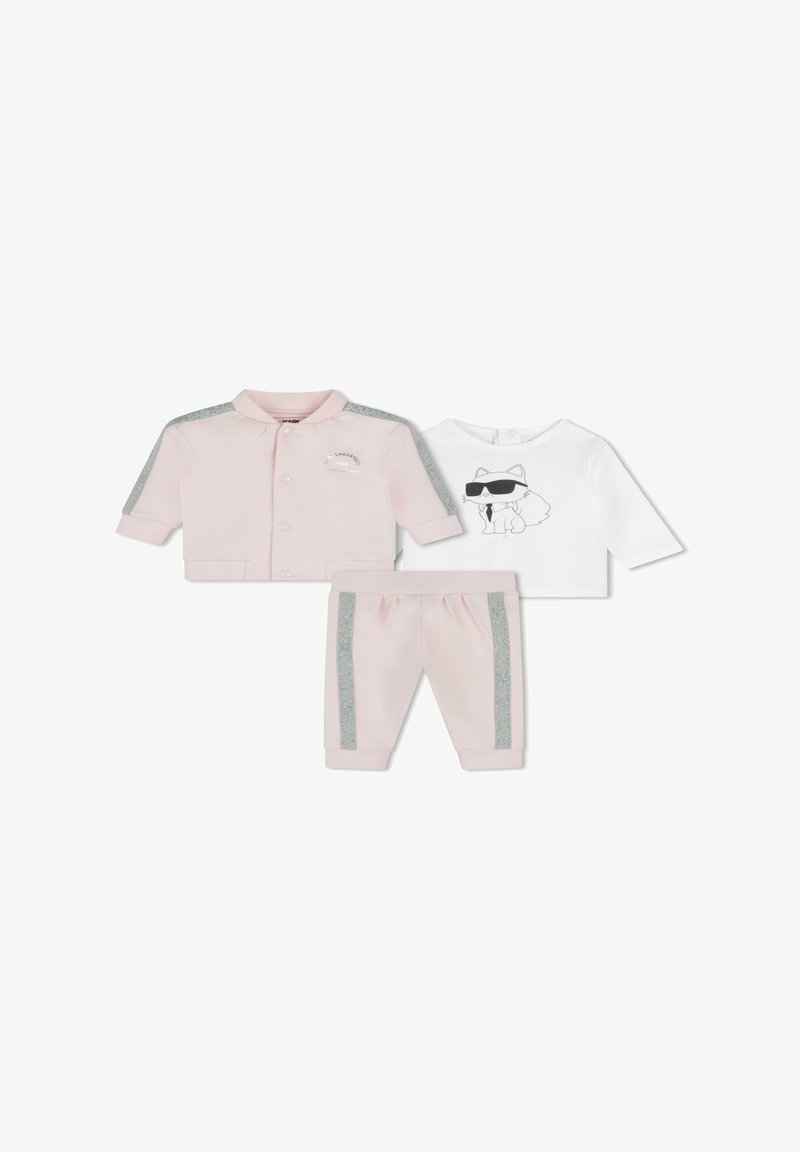 KARL LAGERFELD KIDS SET jasnoróżowy