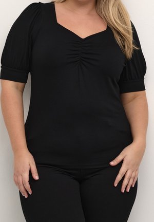 Bluse - mottled black