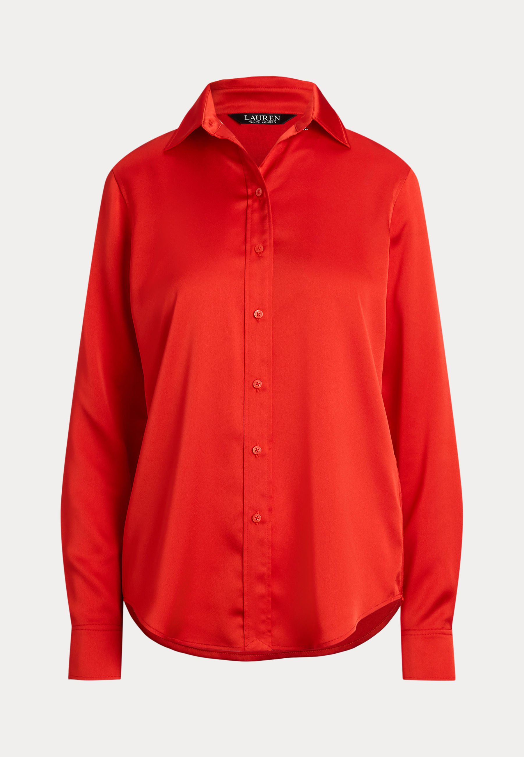 売れ筋商品|||ラルフローレン シャツ レディース トップス CLASSIC FIT SATIN CHARMEUSE SHIRT - Button-down blouse - mascarpone cream Lauren Ralph Lauren Women's Classic-Fit Satin Charmeuse