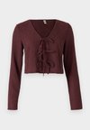 ONLKELLY LIFE TIE STRUCTURE  - Long sleeved top - vineyard wine