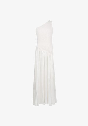 Bosanova, VESTIDO LARGO BLANCO CON NIDO DE ABEJA - Vestido largo - blanco