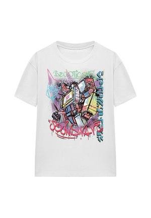 TRANSFORMERS GENERATIONS STREET STYLE DECEPTICON SOUNDWAVE - Print T-shirt - white
