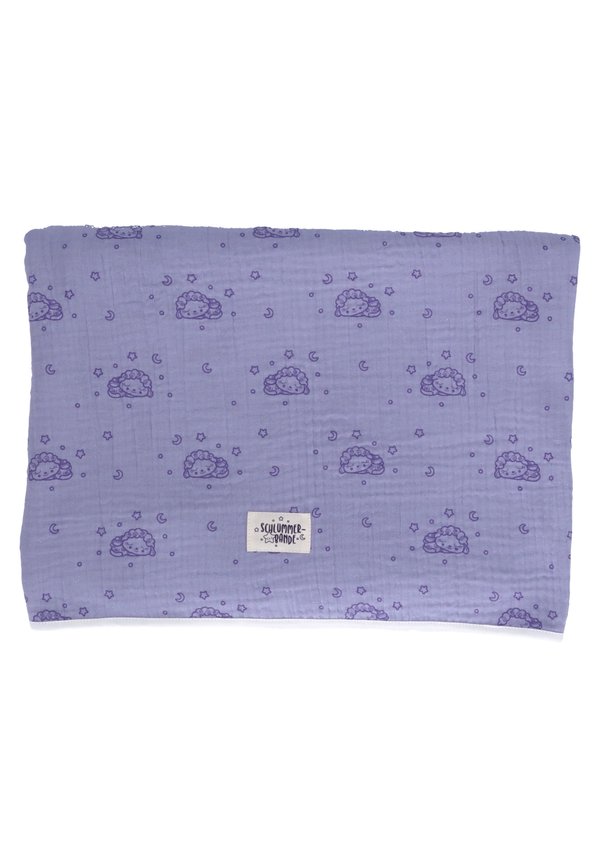 Babydecke Schlummerschaf - Mullwindel - helllila
