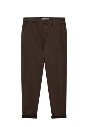 HUNT - Trousers - chocolate brown