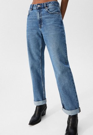 BOYFRIEND - Straight leg jeans - royal blue