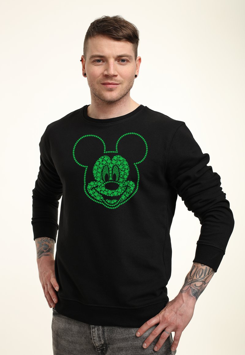 Disney DISNEY CLASSIC MICKEY MICKY SHAMROCKS - Sudadera - black