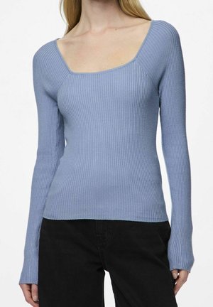 Strickpullover - blue-grey