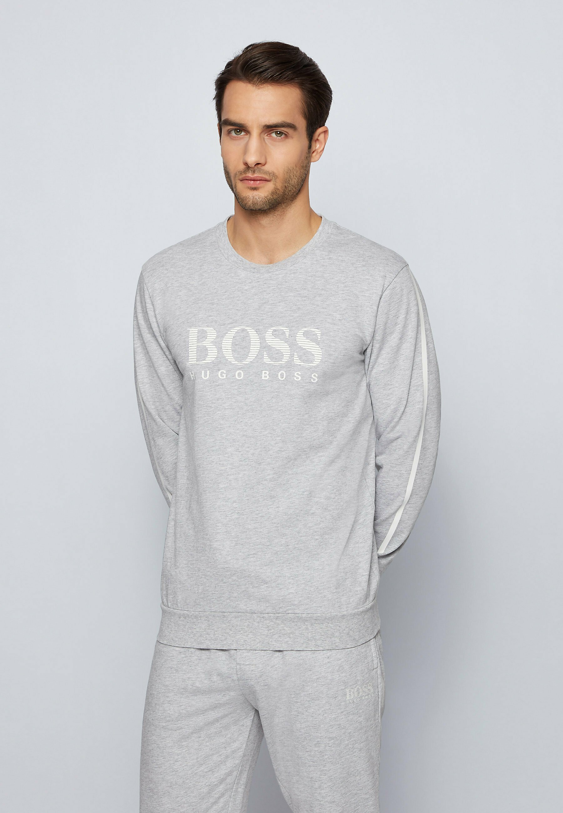 BOSS AUTHENTIC - Sweatshirt - grey/grau