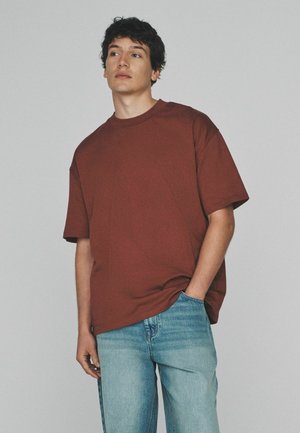 - 4 PACK HEAVY CREW NECK  - Jednoduché tričko - pink tan