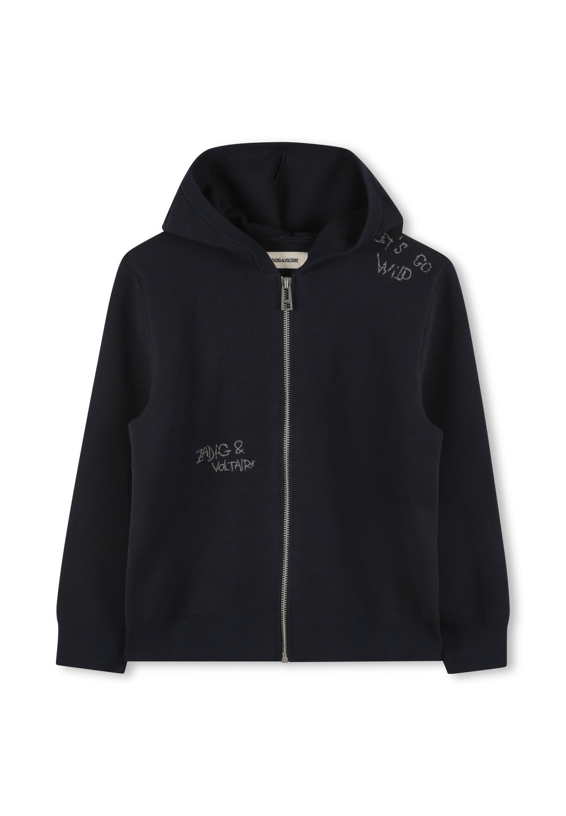 LANVIN SPORT 黒 ジップアップセーター ランバン スポール LANVIN SPORT ダンボールニットジップアップ