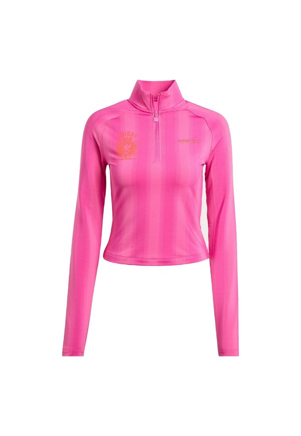 HALF-ZIP GRAPHIC FOOTBALL  - Long sleeved top - semi lucid fuchsia3