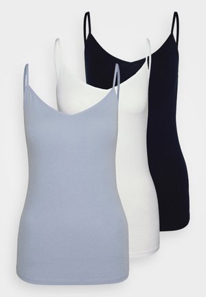 Marks & Spencer 3 PACK VEST - Hemd - faded blue