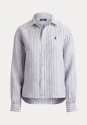 Polo Ralph Lauren, WIDE CROPPED GINGHAM LINEN SHIRT - Chemisier