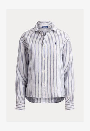 Polo Ralph Lauren, WIDE CROPPED GINGHAM LINEN SHIRT - Chemisier