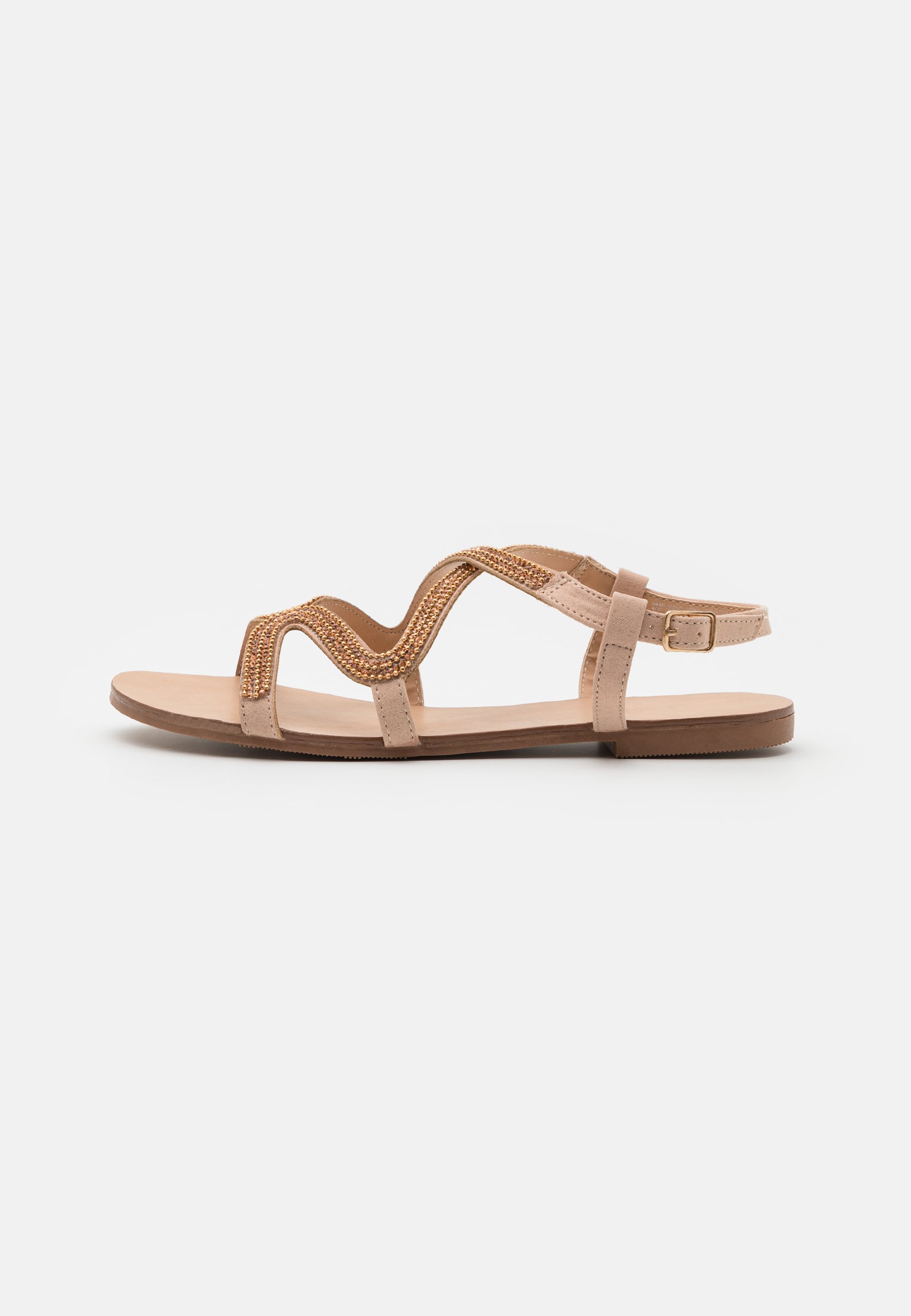 dune rose gold sandals