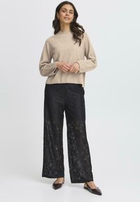 Fransa Jumper - desert taupe melange