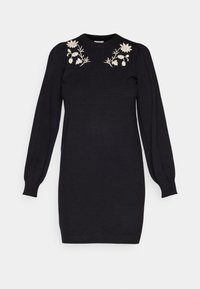 OBJTHESS EMBROIDERY DRESS - Sarafanas - black detail:sandshell embroidery