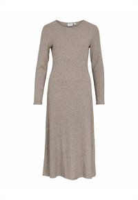 VIDANSA LANGÄRMELIGES - Strikkjoler - coffee bean