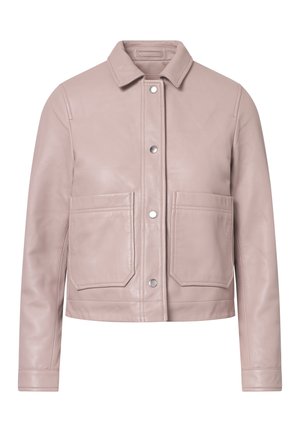 WORKER - Leren jas - mushroom