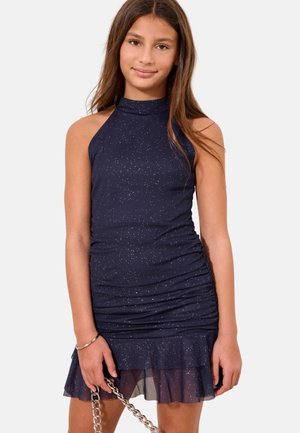 Lipsy, REGULAR FIT - TEEN SPARKLE BODYCON HALTER PARTY DRESS . - Cocktailkleid/festliches Kleid - navy blue