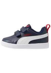 Puma COURTFLEX UNISEX - Sneakers basse - peacoat/high risk red