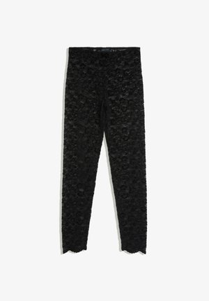 Bershka, LACE - LEGGINGS - Pantalon classique - black