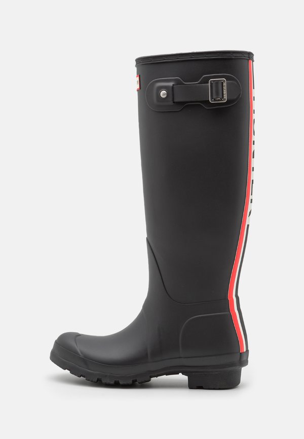 WOMENS TALL TRI COLOUR LOGO BACKSTRAP BOOT - Wellies4