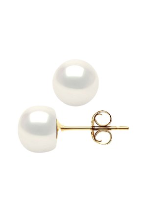 CALLAS EARRINGS FRESHWATER PEARL 8-9 MM YELLOW GOLD 375/1000 AAA+ - Boucles d'oreilles - blanc nacré