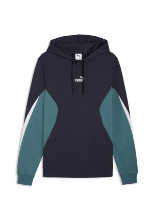 ESSENTIALS COLOURBLOCK  - Hættetrøje - new navy