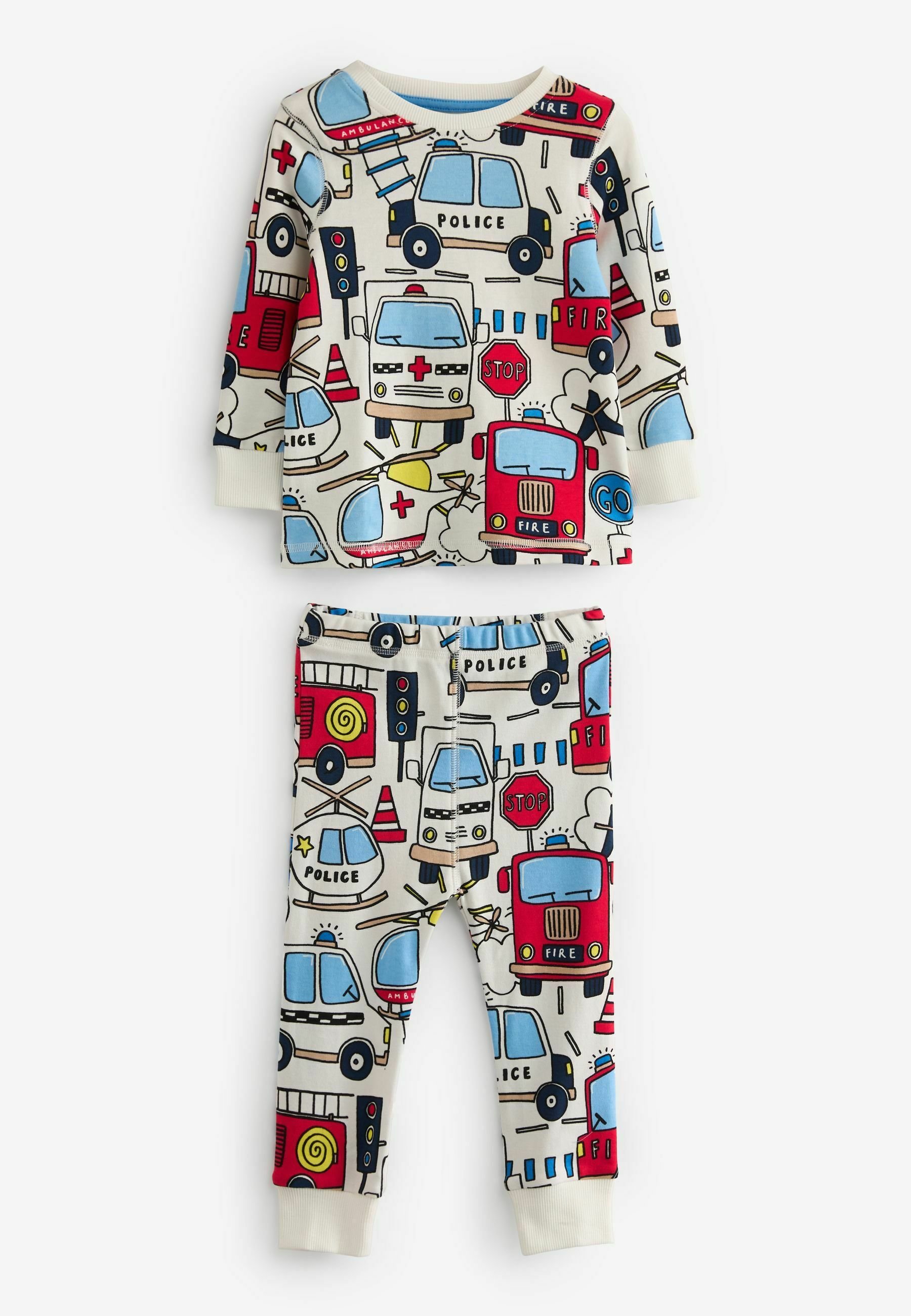 Pyjama Douillet NEXT - Lot De 3, Vert/orange, Taille 3 Ans, Lavable Machine - 3