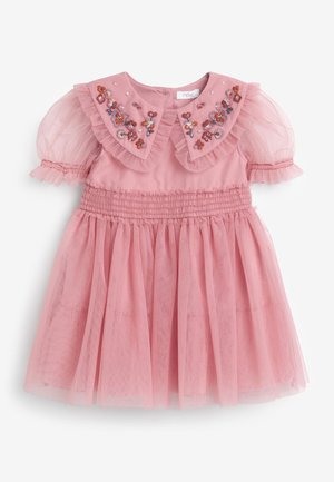 EMBELLISHED MESH COLLAR  - Cocktail dress / Party dress - pink