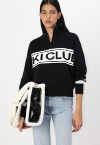 Noisy May NMTINA NECK HALF ZIP - Vesta - black