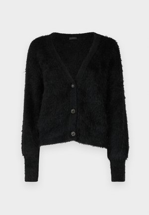 Guess KEYLA - Adīta jaka - jet black