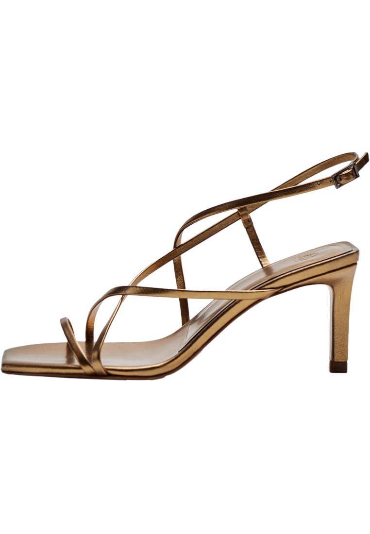 Massimo Dutti Sandalen - gold/goudkleurig - Zalando.nl
