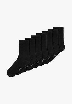 NKNSOCK UNISEX 7 PACK - Čarape - black