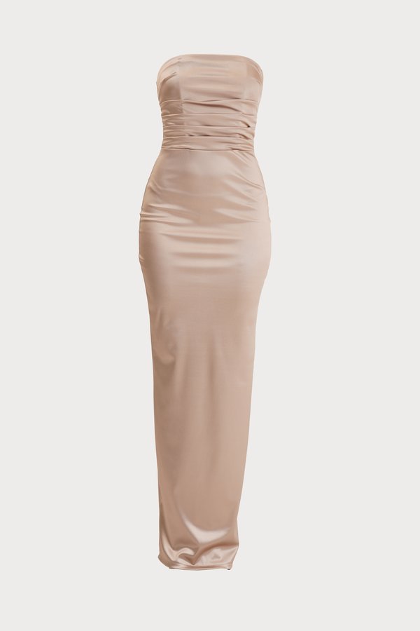 TALLY BANDEAU MAXI DRESS - Jersey dress - champagne3