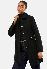 PETITE FIT-DOLLY - Abrigo corto - black