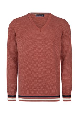 V-NECK - Jumper - orange