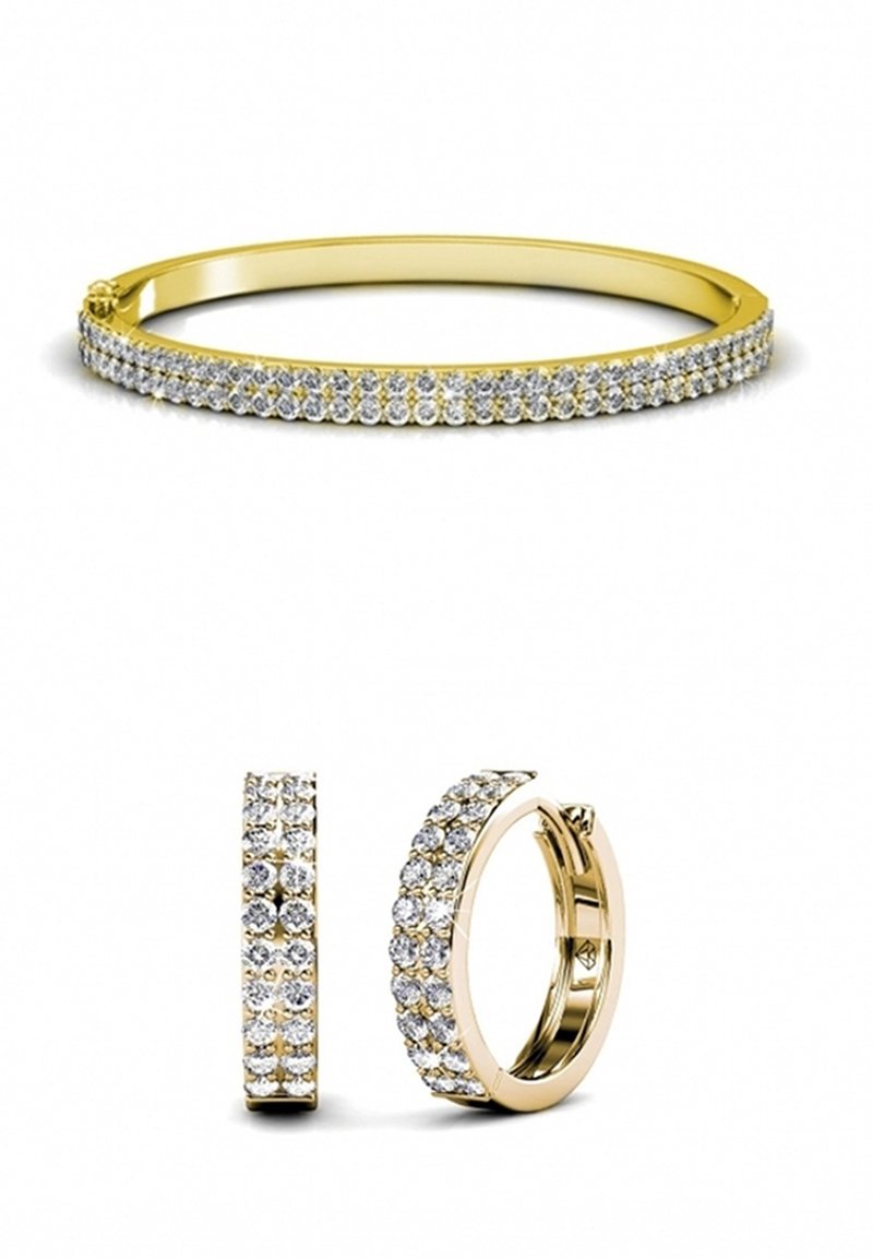 MYC Paris PARURE GLAMOUR SET - Orecchini - doré   cristal