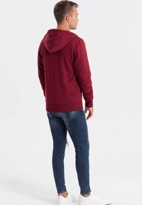 Ombre SSBZ-0118 - Mikina na zip - burgundy