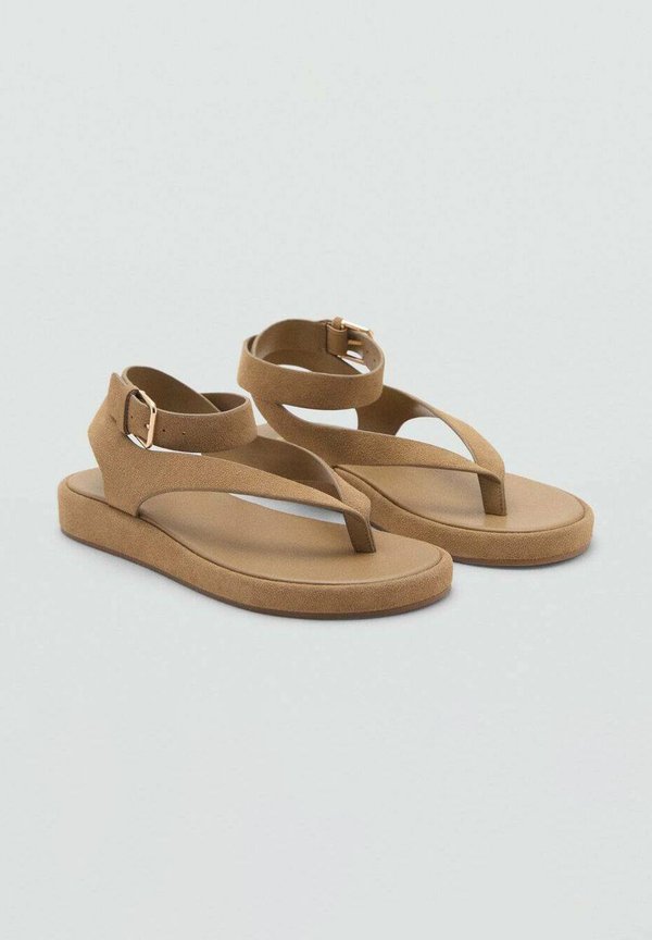 SPLIT WITH BUCKLE - T-bar sandals - sand3