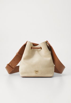 SECCHIELLO NUVOLATA - Umhängetasche - beige/antique gold-coloured