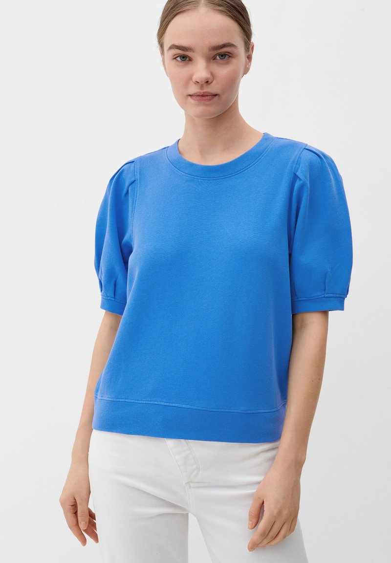 s.Oliver MIT HALBLANGEM ARM - T-shirt basique - royalblau