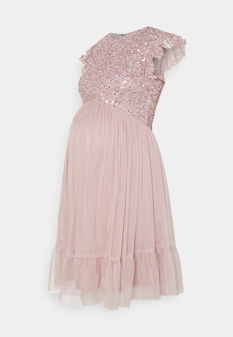 Maya Deluxe Maternity Cocktailjurk donkerroze