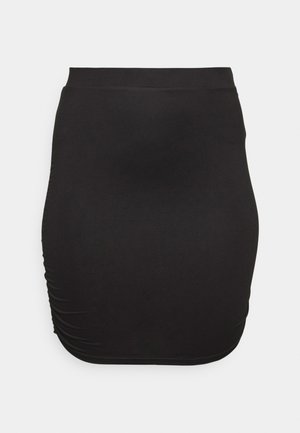 Pieces Curve PCNALA RUCHING SKIRT - Minisukně - black