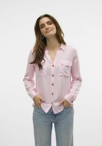 Vero Moda VMBUMPY L/S NEW NOOS - Blusa - pink a boo