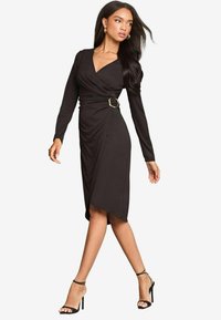 Lipsy LONGSLEEVE - Freizeitkleid - black