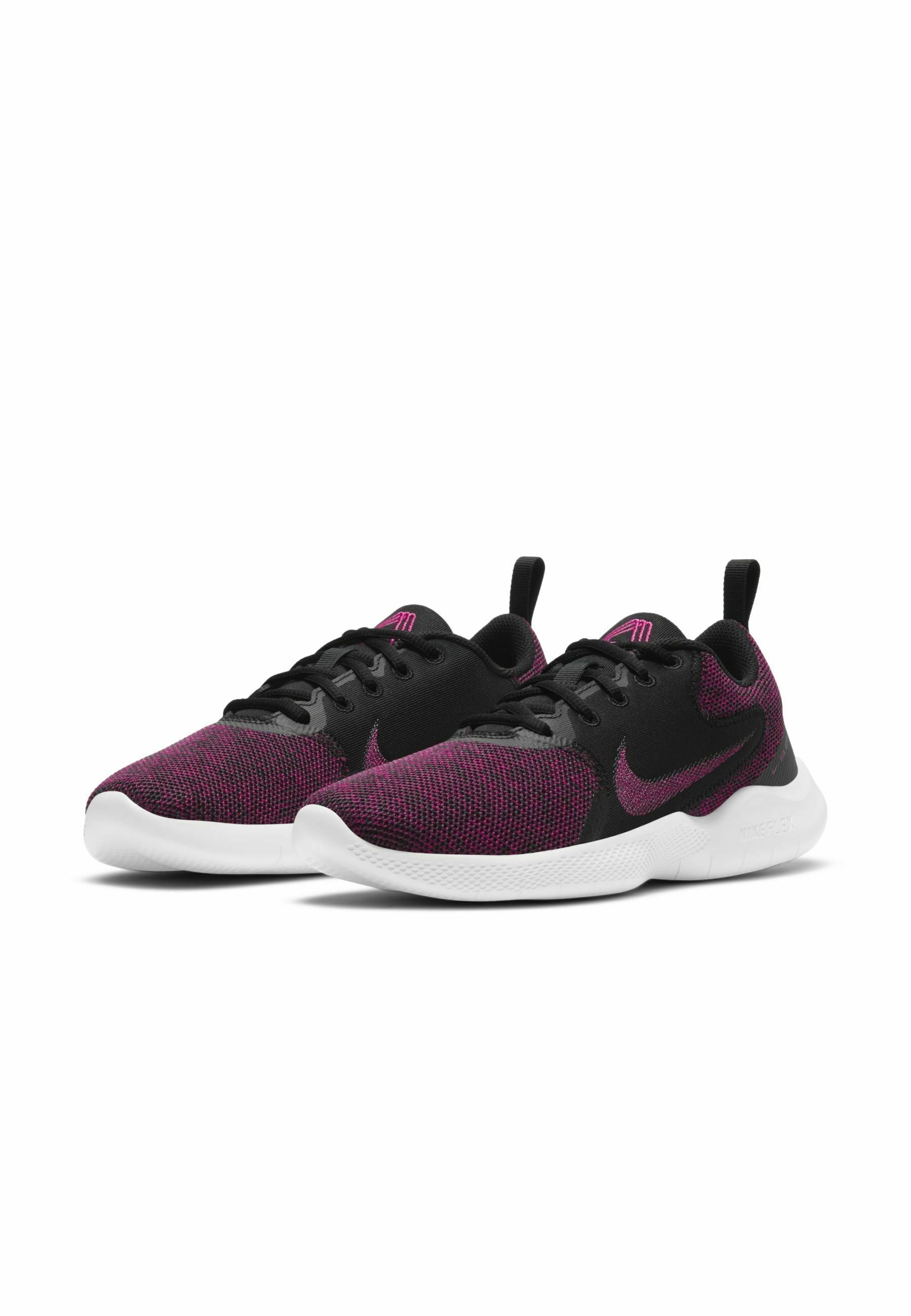 Nike Performance FLEX EXPERIENCE RN 10 - Hardloopschoenen competitie -  black/dark smoke grey/iron grey/fireberry/zwart - Zalando.nl